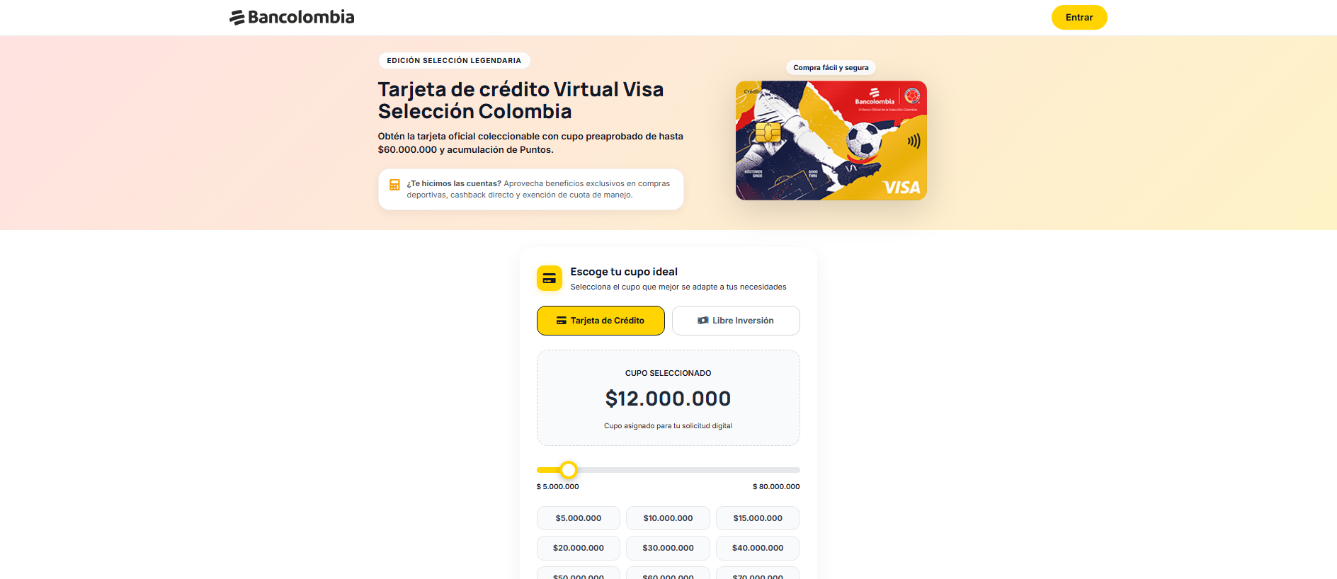 Stored capture of procedimiento.creditscolombia.com