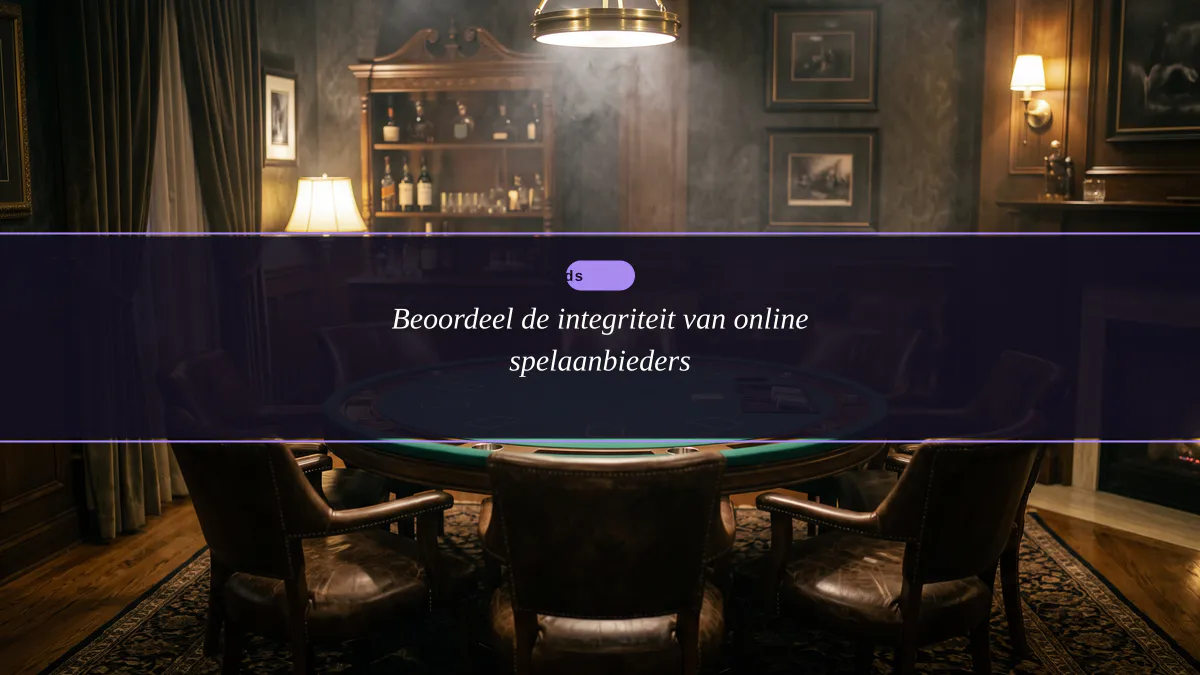 Beoordeel de integriteit van online spelaanbieders