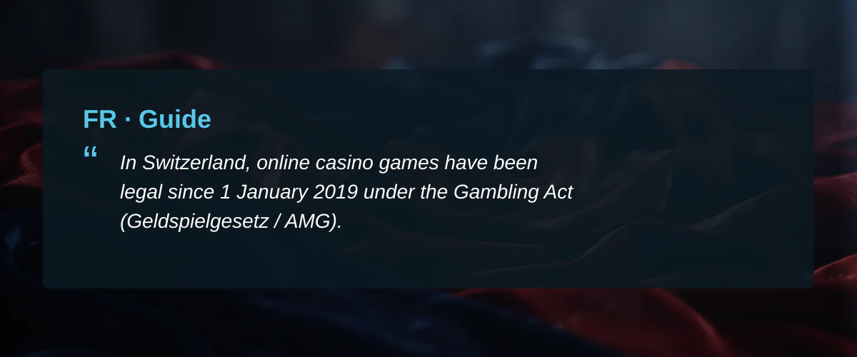 Meilleur casino en ligne suisse — Guide