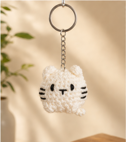 🐱 Mochi Cat Keychain