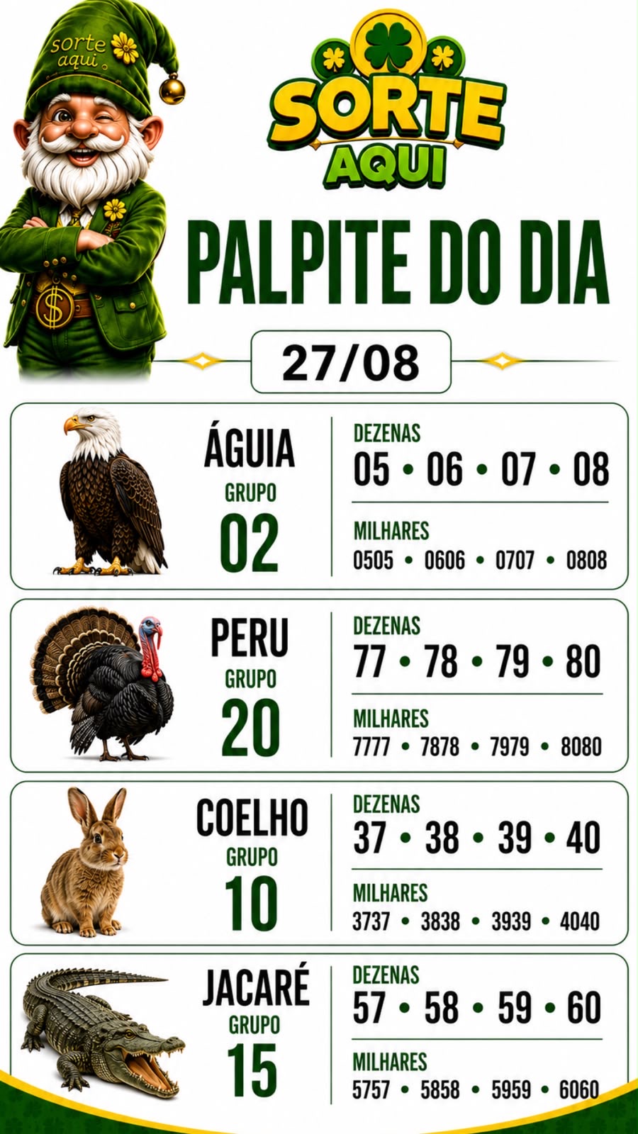 Palpites do Dia