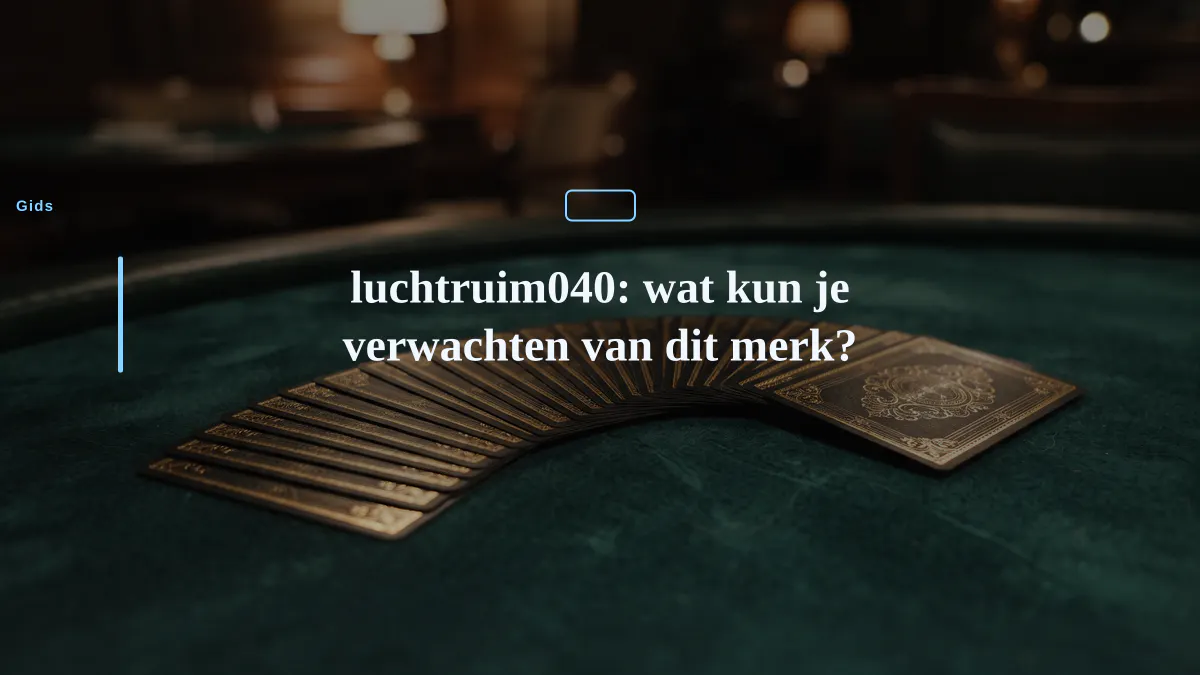 luchtruim040: wat kun je verwachten van dit merk?
