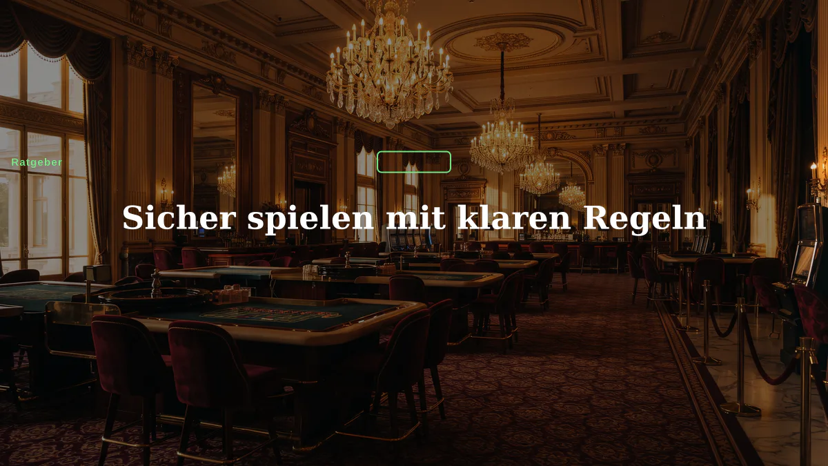 Sicher spielen mit klaren Regeln