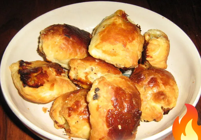 Фото Фальшивая самса с курицей и тыквой