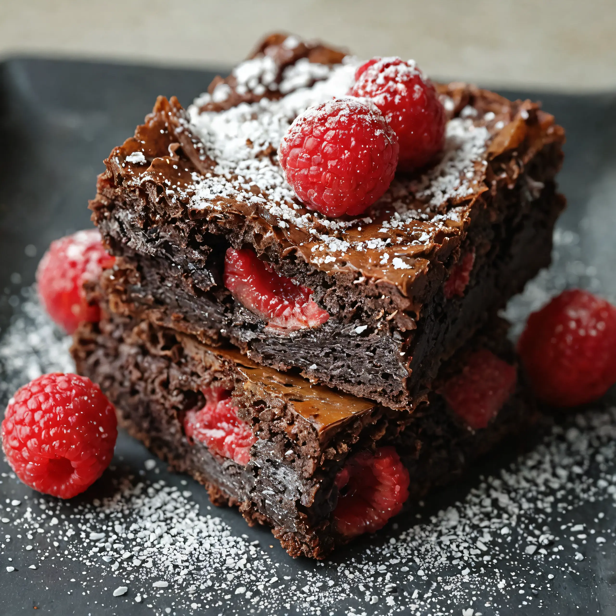 Dark Chocolate Raspberry Brownie Recipe