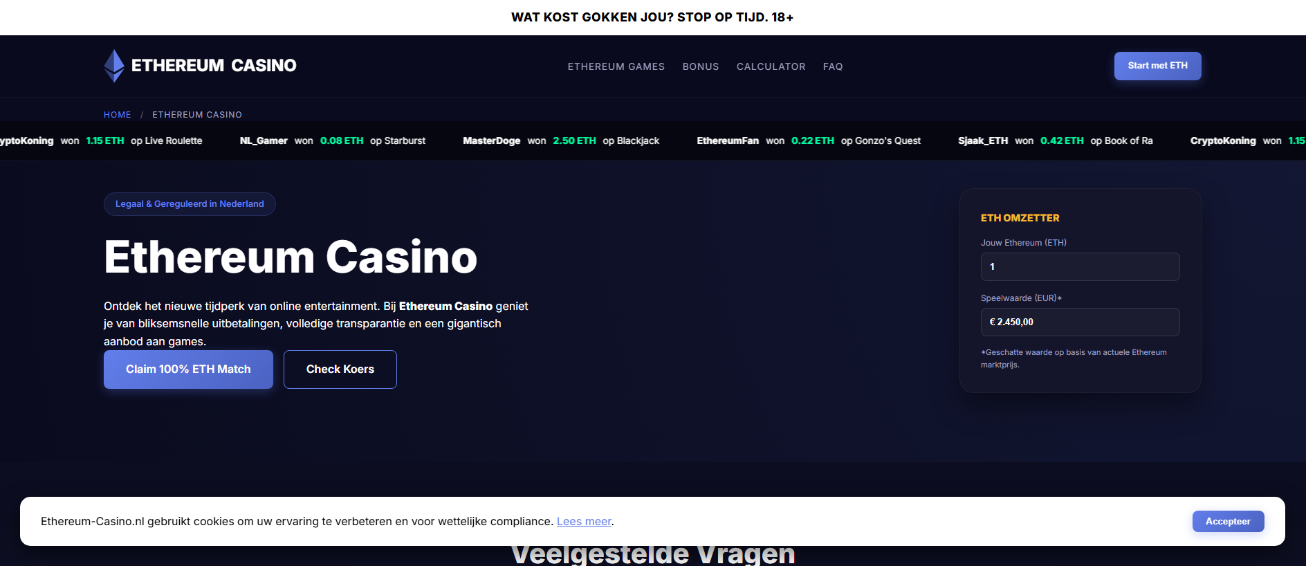 Stored capture of ethereum-casino.nl.traffborris1.org