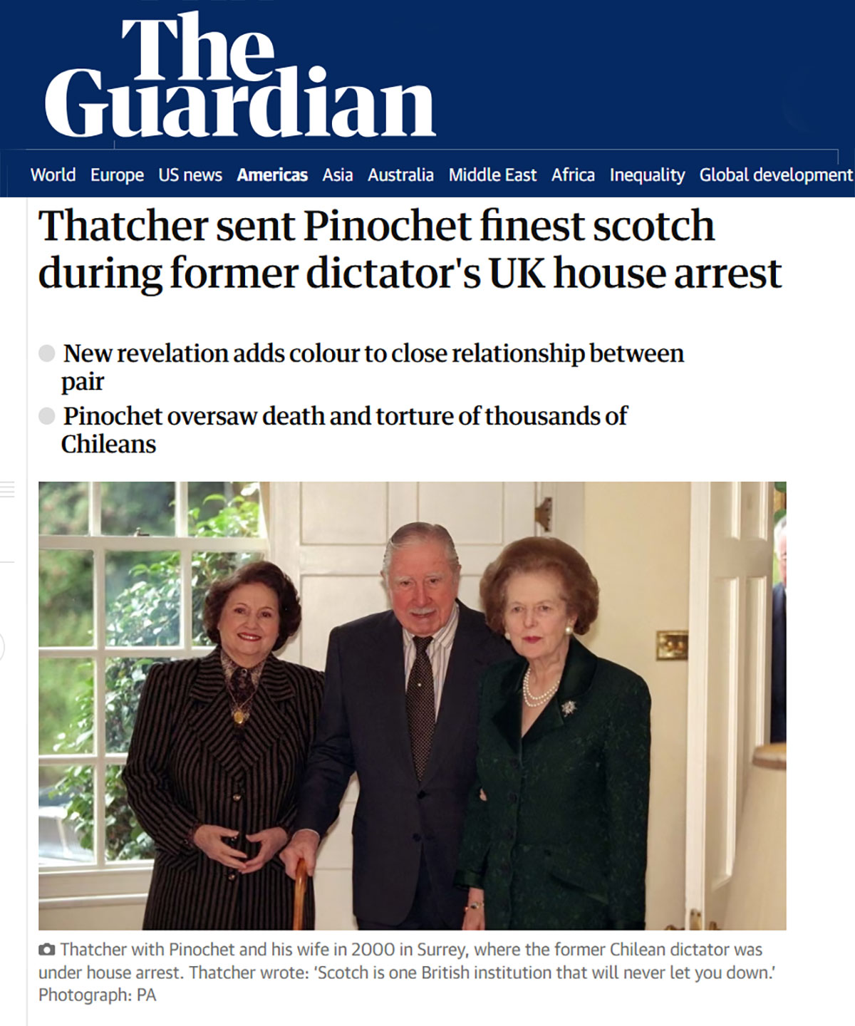 Thatcher i Pinochet