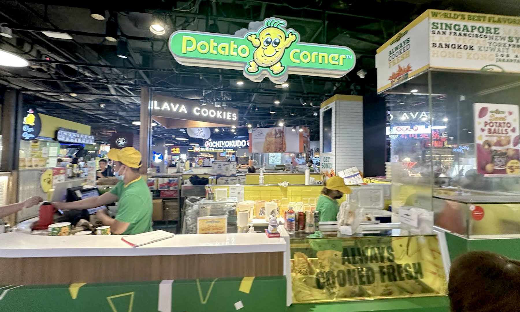 Assorted Potato Corner snacks and sides