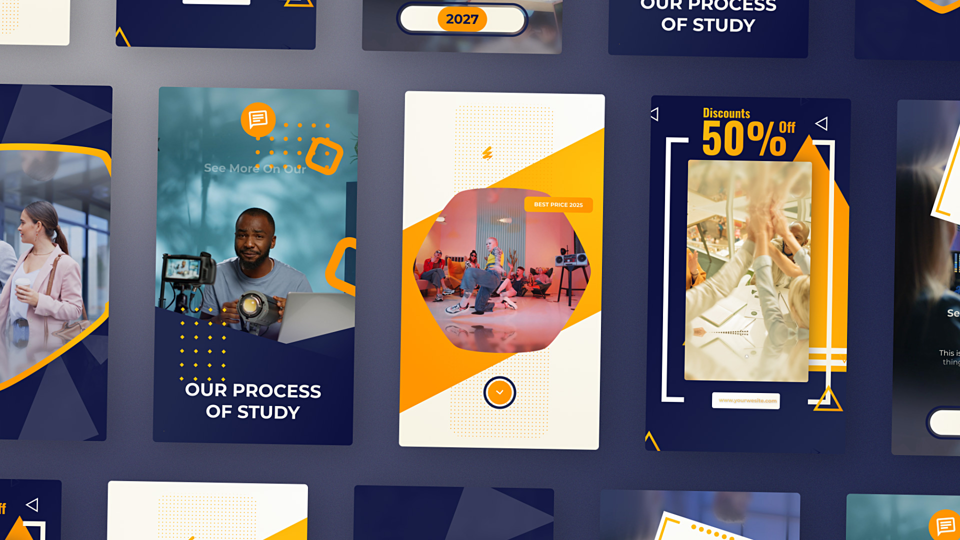 Blue Yellow Vertical Promo
