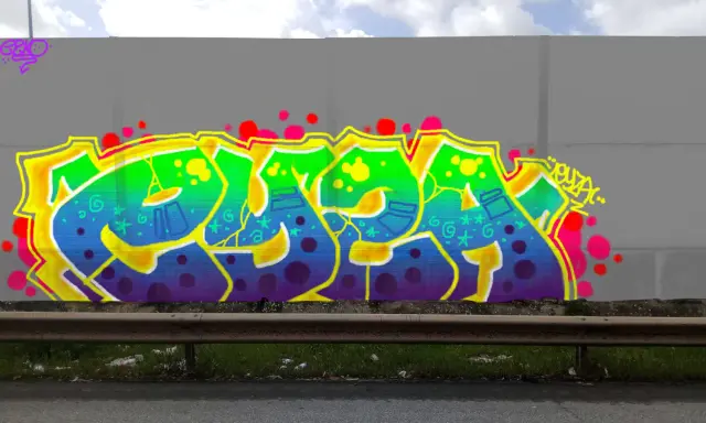 Graffiti artwork by eyza