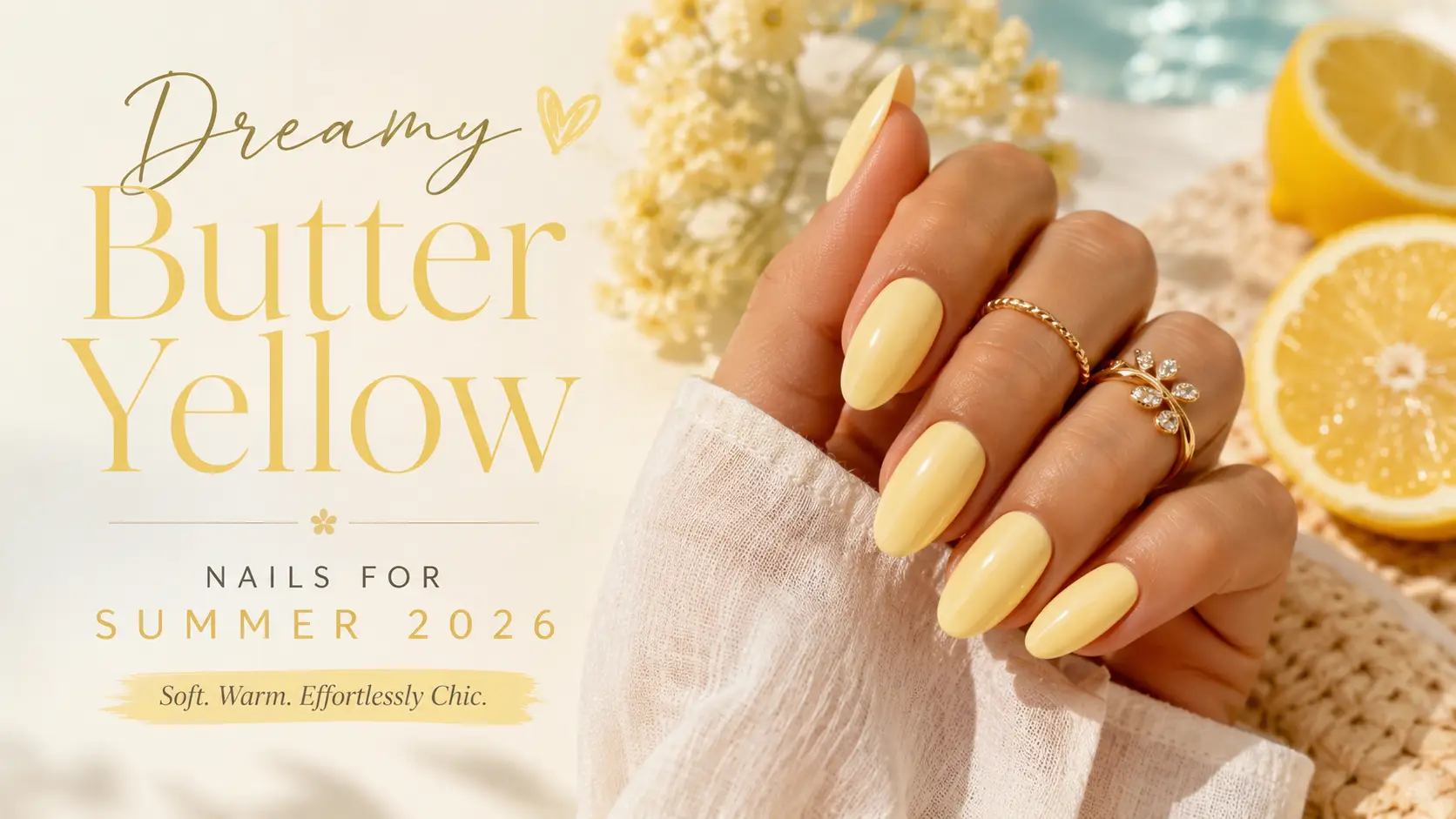 Dreamy Butter Yellow Nails for Summer 2026