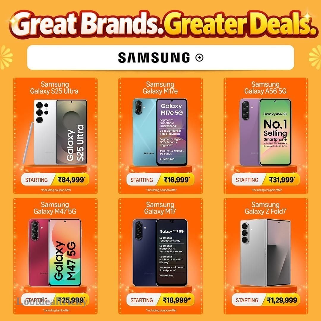 Samsung Galaxy Great – Just ₹250 | Limited Time Loot Offer