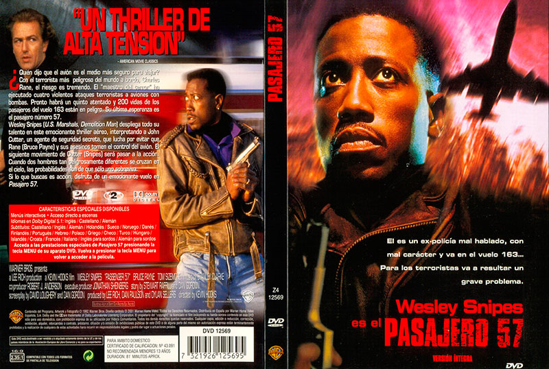 Pasaj carat - Pasajero 57 [DVD5 Full] [Pal] [5.1] [Esp/Ing/Ale] [Sub: Multi[1992] [Acción] [VS]