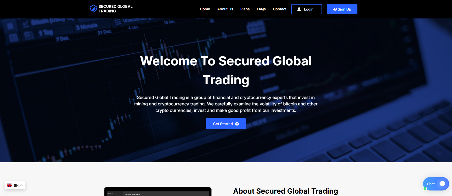 Stored capture of securedglobaltrading.com