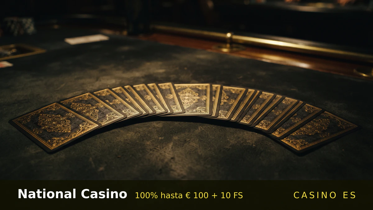 National Casino — bono de bienvenida 100% hasta € 100 + 10 FS, pagos: Visa, Mastercard, Skrill, Paysafecard, Revolut