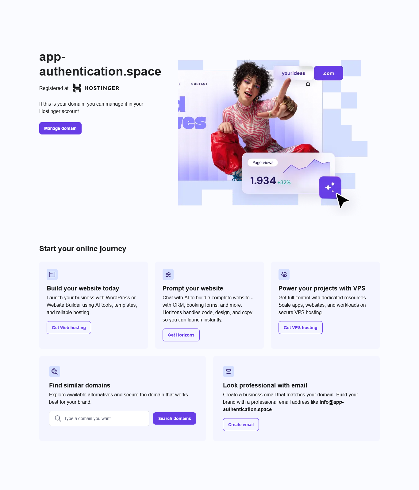Screenshot of app-authentication.space