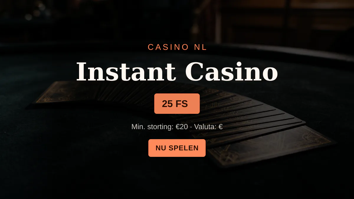 Instant Casino — welkomstbonus 200% tot €7.500 + 25 FS, betalingen: Visa, Mastercard, Sofort, Giropay, Pix