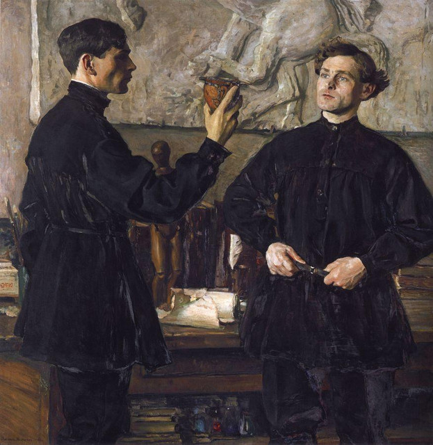 Портрет художников П Д и А Д Кориных 1930