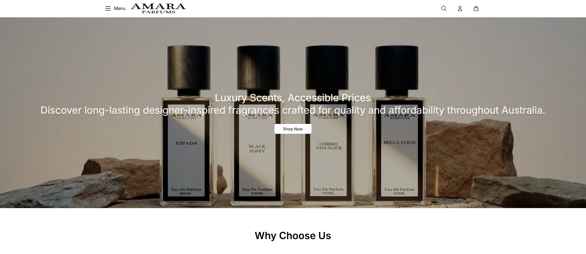 Stored capture of amaraperfume.shop