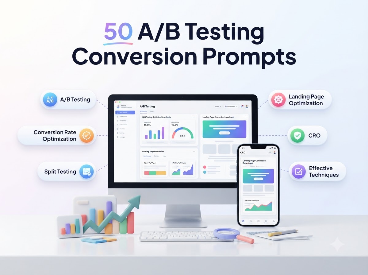 50 Scientific A/B Testing & Split Testing Prompts for Conversion Optimization