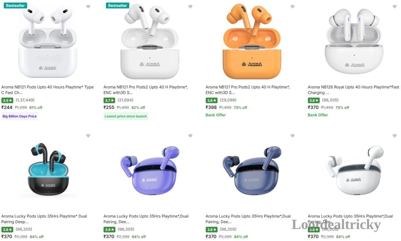 Grab Aroma Earbuds – Just ₹244 | Best Price Drop Today Grab Aroma Earbuds – Just ₹244 | Best Price Drop Today