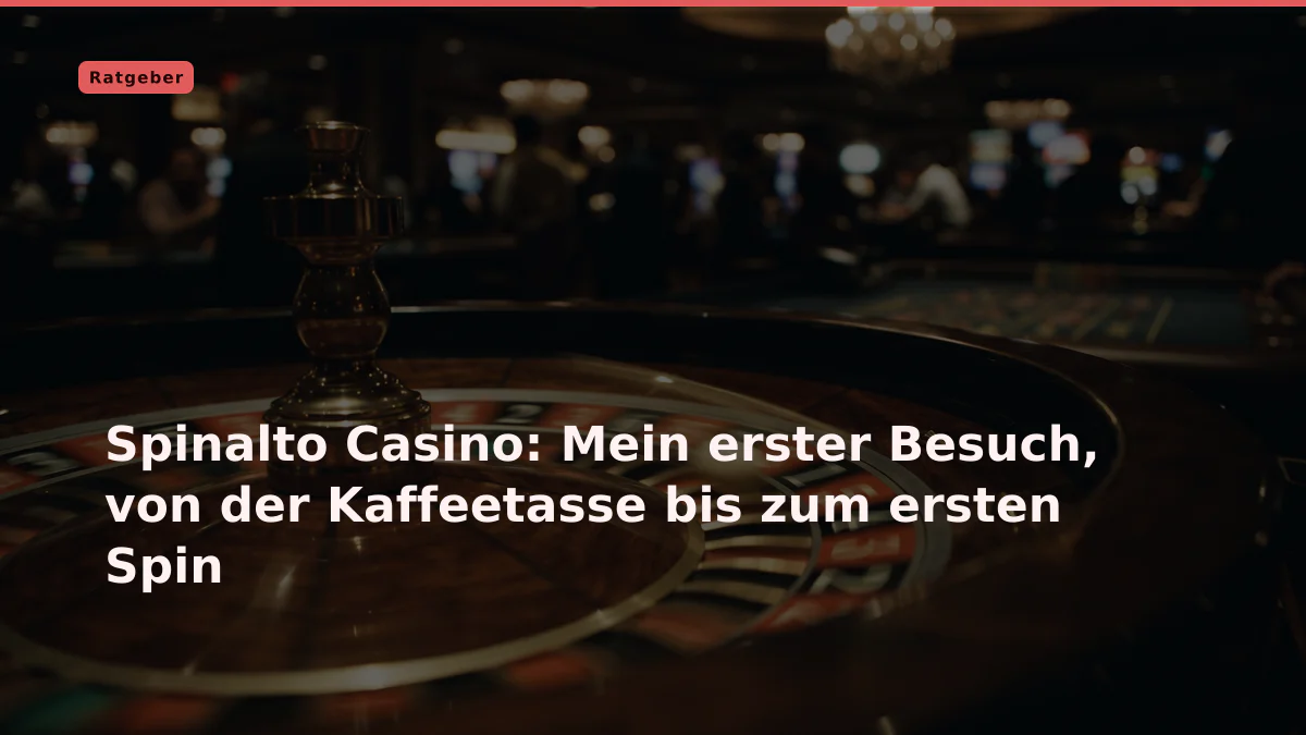 Spinalto Casino: Mein erster Besuch, von der Kaffeetasse bis zum ersten Spin