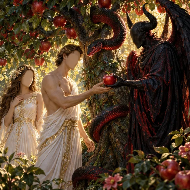 Iblis Misleads Adam and Eve