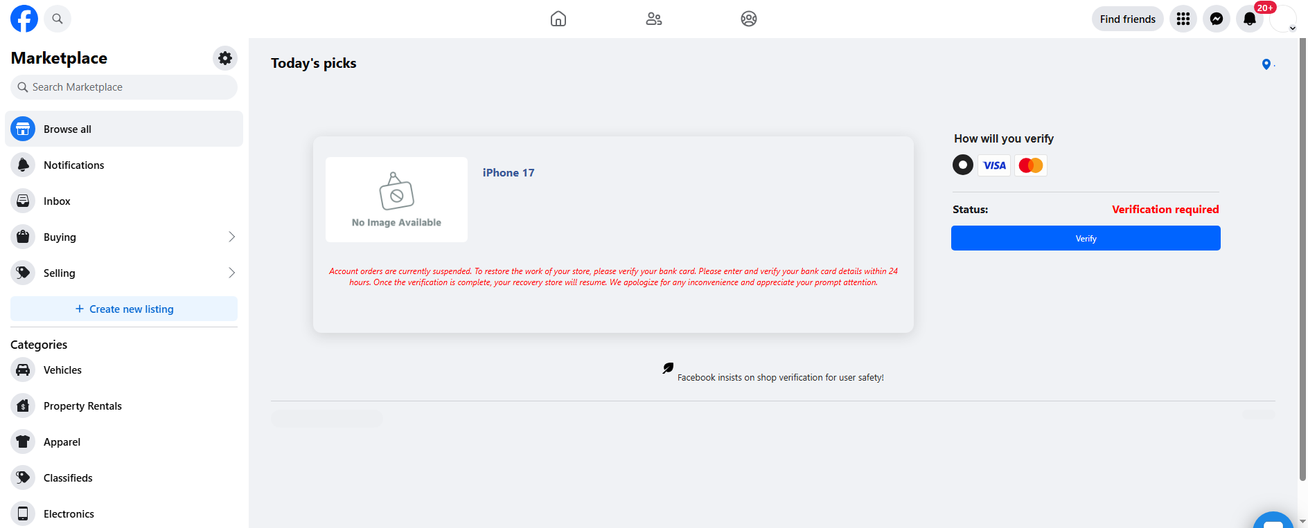 Stored capture of facebook.kleinanz-market.pro