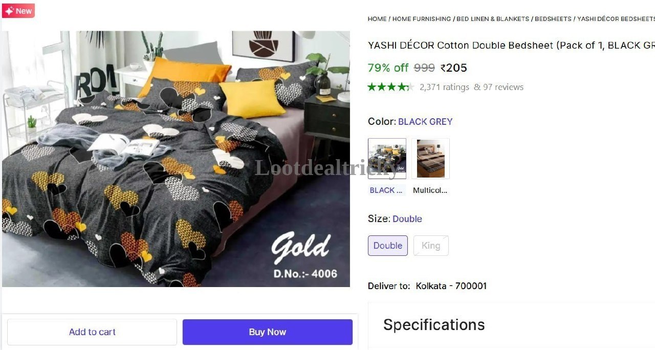 Double Bedsheet With Offer Image