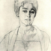 Портрет Н Г Высоцкой 1917