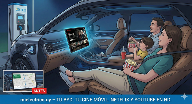 Cómo transformar tu BYD en un cine: Disney y Netflix en la pantalla giratoria