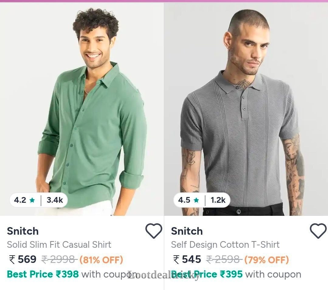 Snitch Men S – Excellent Saving Offer @ 78% OFF
