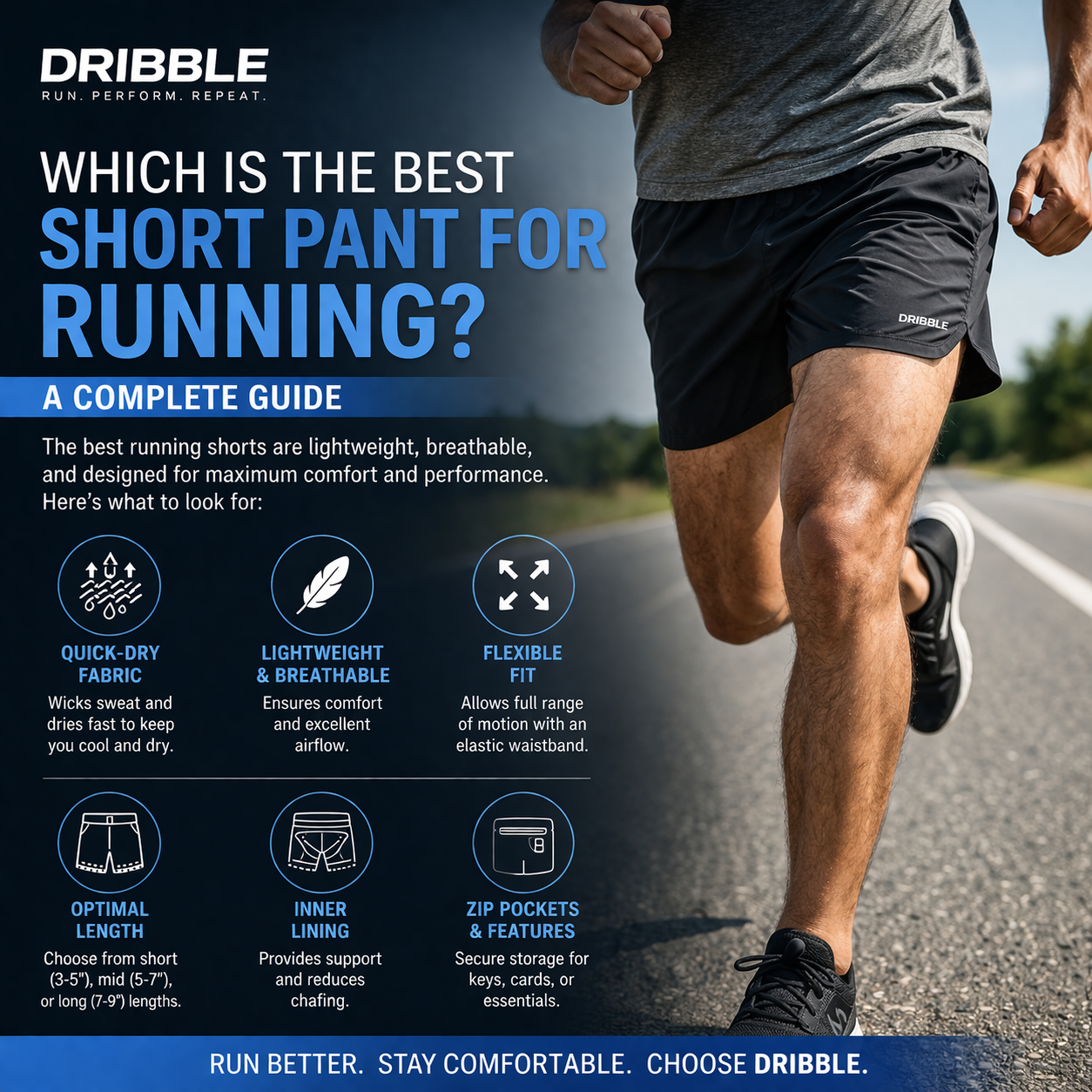 Which is the best short pant for running?