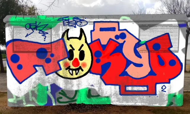 Graffiti artwork by Bab