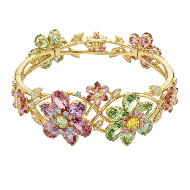 Gold floral bracelet