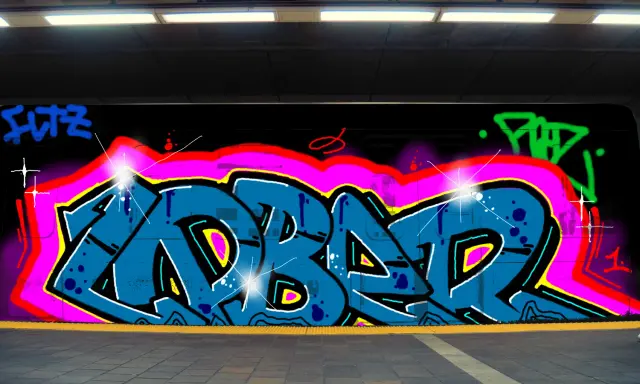 Graffiti artwork by LPBER