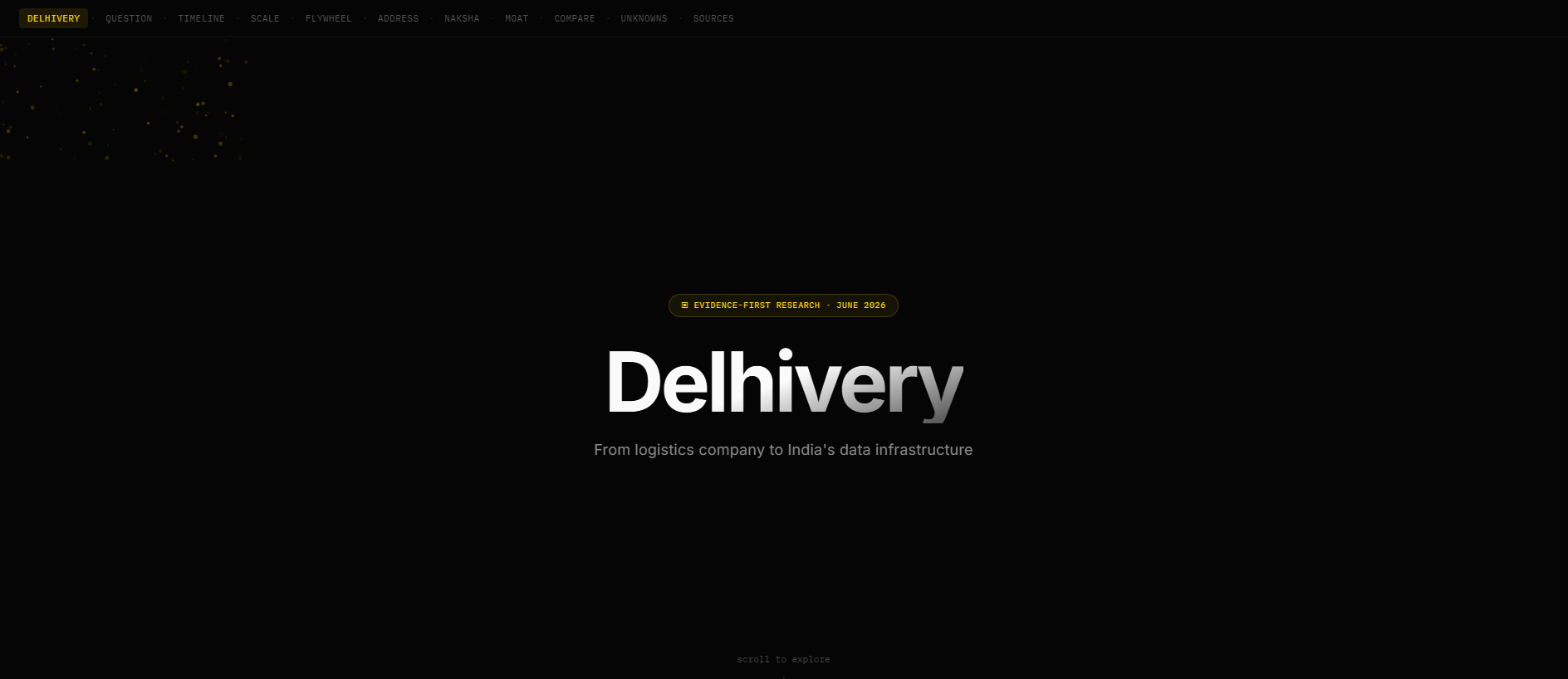 Capture enregistrée de delhivery-research.vercel.app