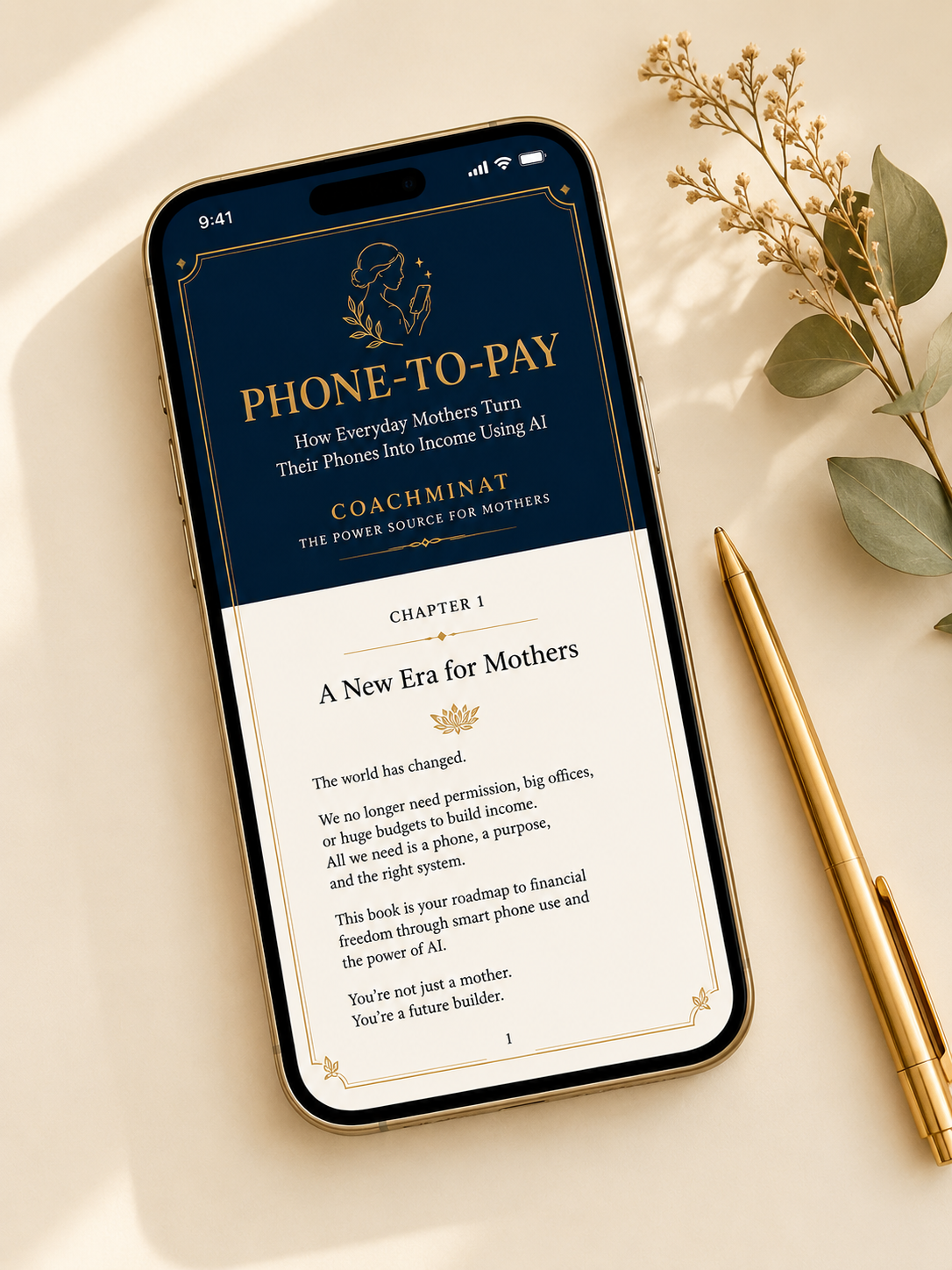 Phone-to-Pay Blueprint open on a mobile phone screen