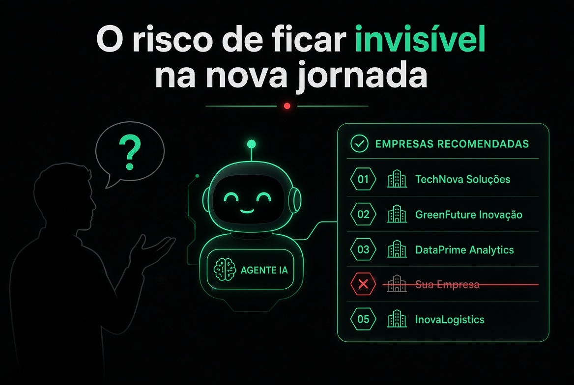 Jornada atual com agentes de IA: a opinião se forma antes do clique