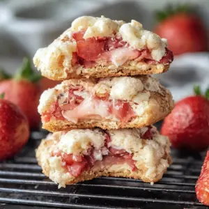 Unwiderstehliche Erdbeer-Cheesecake-Keks-Mischung