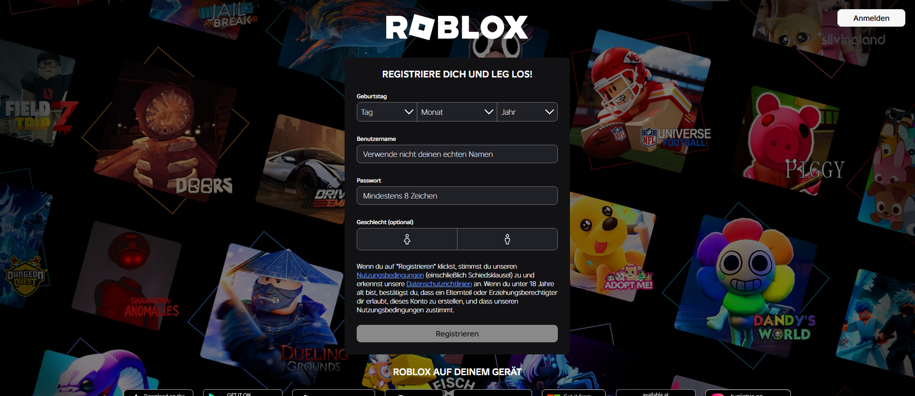 Forensic screenshot of roblox.ly showing the phishing page layout