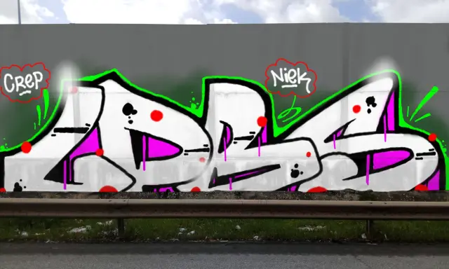 Graffiti artwork by LPBER