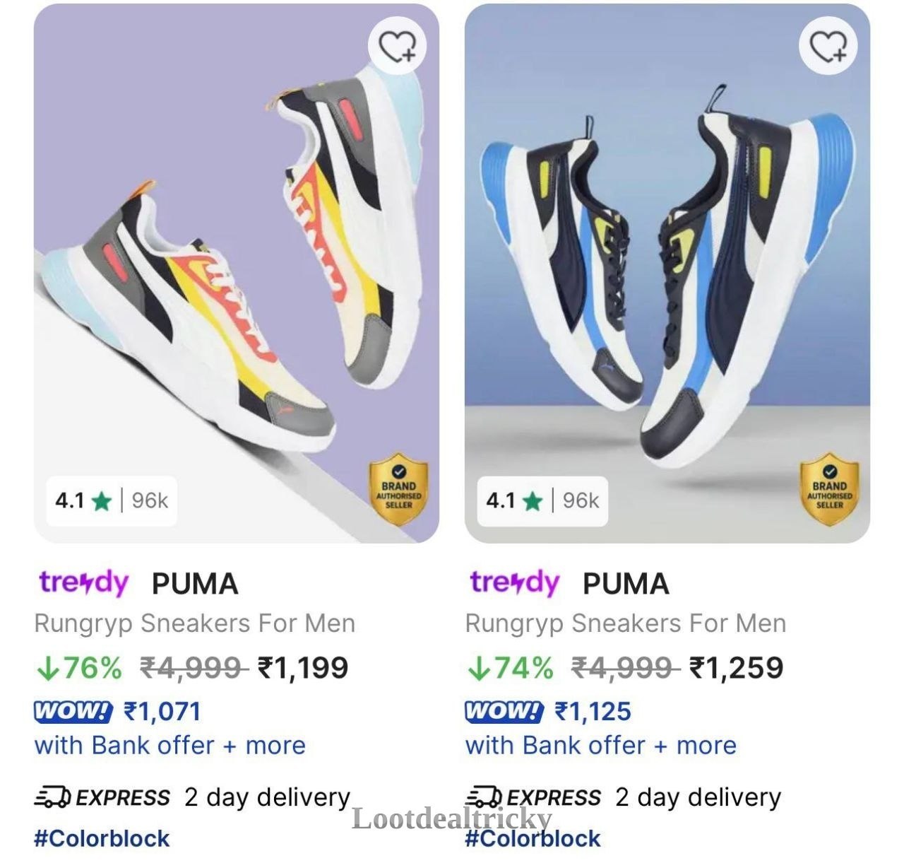 Puma Sneakers Loot – Fantastic Price Cut @ ₹2200 Puma Sneakers Loot – Fantastic Price Cut @ ₹2200