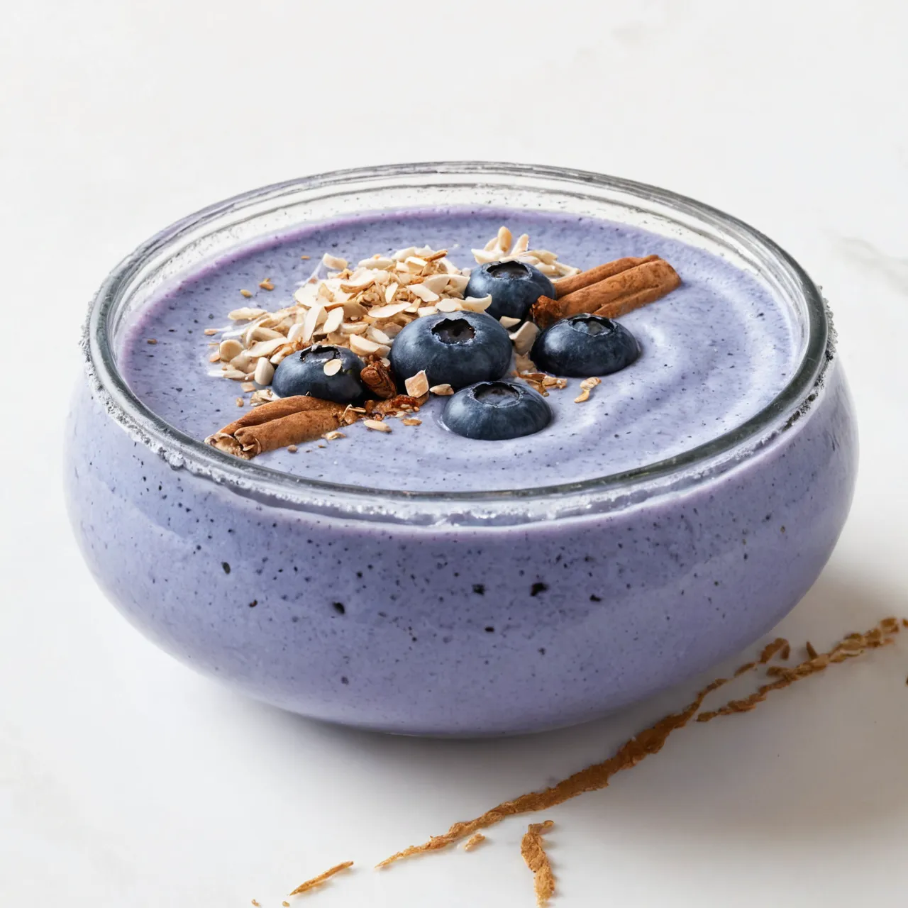 Blueberry Muffin Protein Shake with Oats & Cinnamon