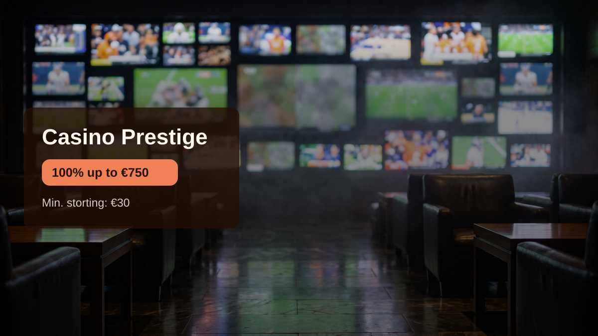 Casino Prestige — welkomstbonus 100% up to €750 + 100 FS