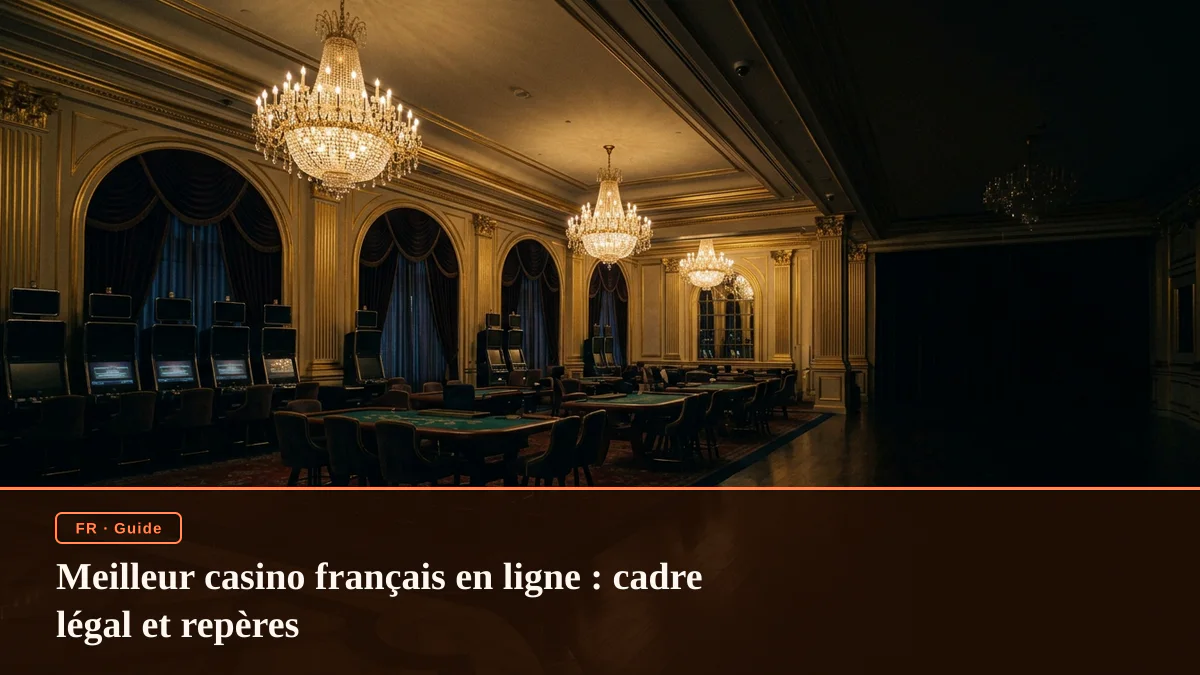 Meilleur casino français en ligne : cadre légal et repères