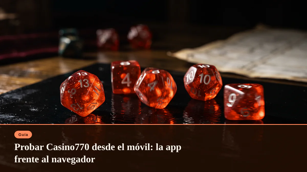 Probar Casino770 desde el móvil: la app frente al navegador