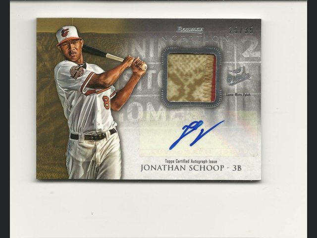 2013 Bowman Inception Jonathan Schoop Patch Autograph /35.png