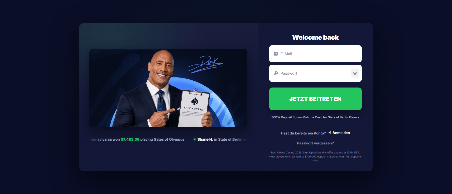 Stored capture of vegaswow.pro