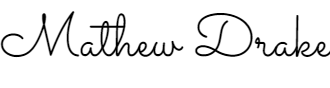 Signature - Lieutenant Mathew Drake